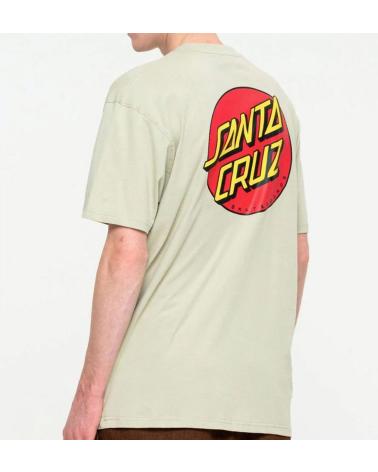 SANTA CRUZ CAMISETA CLASSIC DOT CHEST - BEGE BLOND WOOD