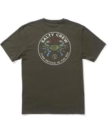 SALTY CREW CAMISETA BLUE CRABBER PREMIUM S-S TEE DUSTY OLIVE