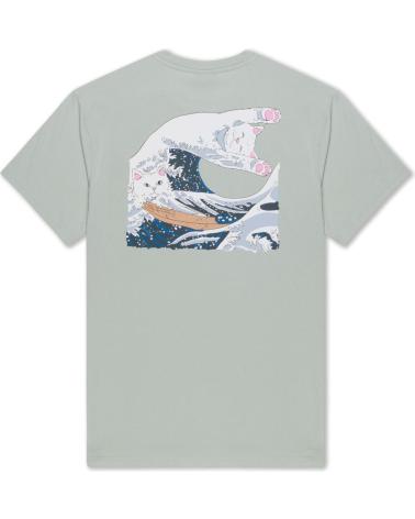 T-SHIRT RIPNDIP GREAT WAVE GRIGIO SALVIA