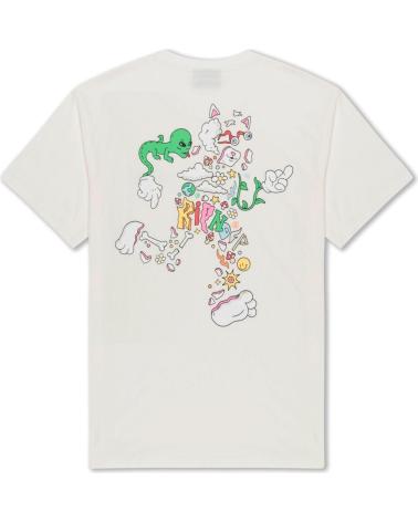 T-SHIRT RIPNDIP BROKEN DOWN TEE BIANCO SPORCO