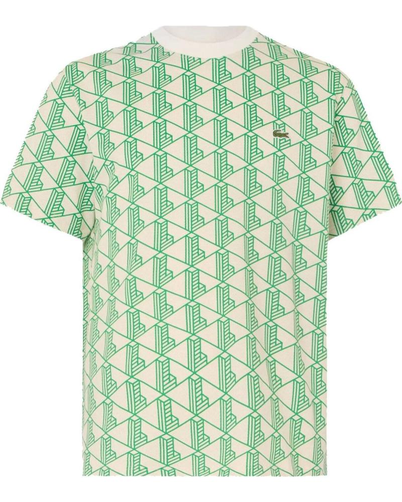T-SHIRT LACOSTE STAMPATA CRYSTAL CALATHEA - DESIGN ESCLUSIVO