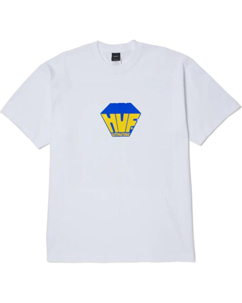 T-SHIRT HUF BIG BLOCK BIANCA