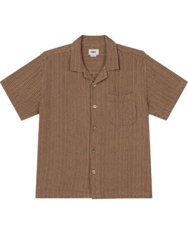 OBEY HORACE WOVEN UNBLEACHED MULTI HEMD