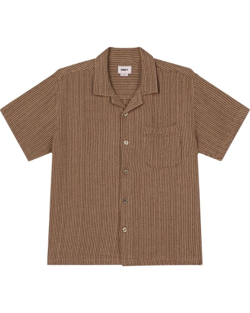 OBEY HORACE WOVEN UNBLEACHED MULTI HEMD