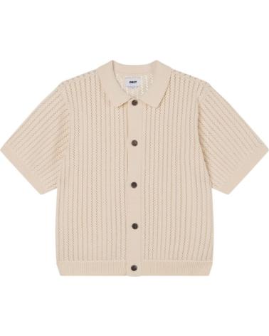 CHEMISE OBEY DEZ SWEATER SHIRT - COULEUR ÉCRU