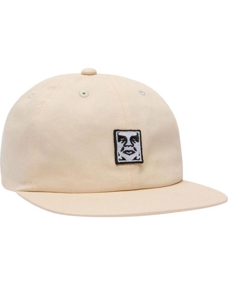CASQUETTE OBEY 6 PANEL ICON PATCH STRAPBACK UNBLEACHED