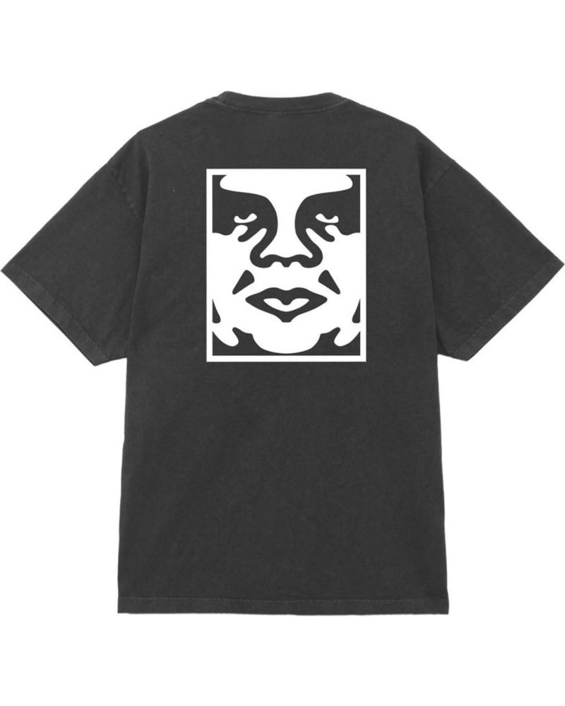 T-SHIRT OBEY HEAVYWEIGHT BOLD ICON FACE PIGMENT TRUE VIN