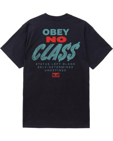 T-SHIRT OBEY CLASS DROPOUT COLORE BLACK