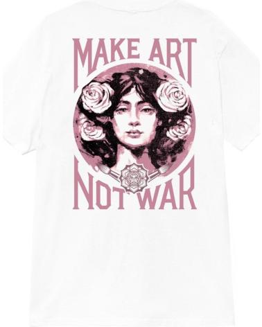 T-SHIRT OBEY MAKE ART NOT WAR BIANCA
