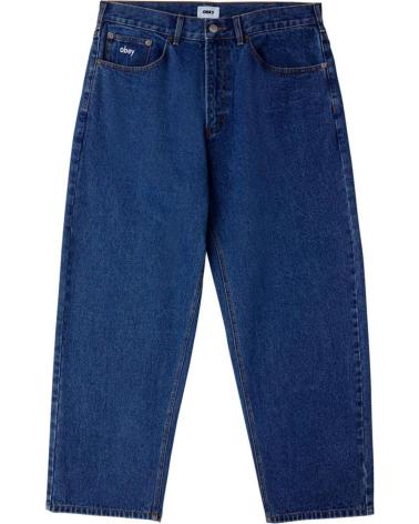 JEANS LARGHI OBEY BIGWIG BAGGY DENIM RINSE INDIGO