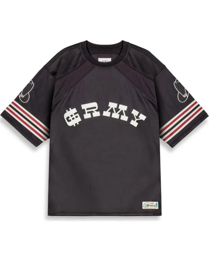 T-SHIRT GRIMEY LONE HAND MESH NERA MULTICOLORE MULTICOLOR