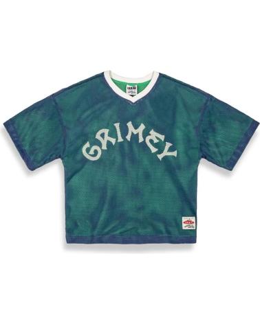 GRIMEY SWEET SCIENCE RÉVERSIBLE MAILLE COUPE BOXY COL V MARINE