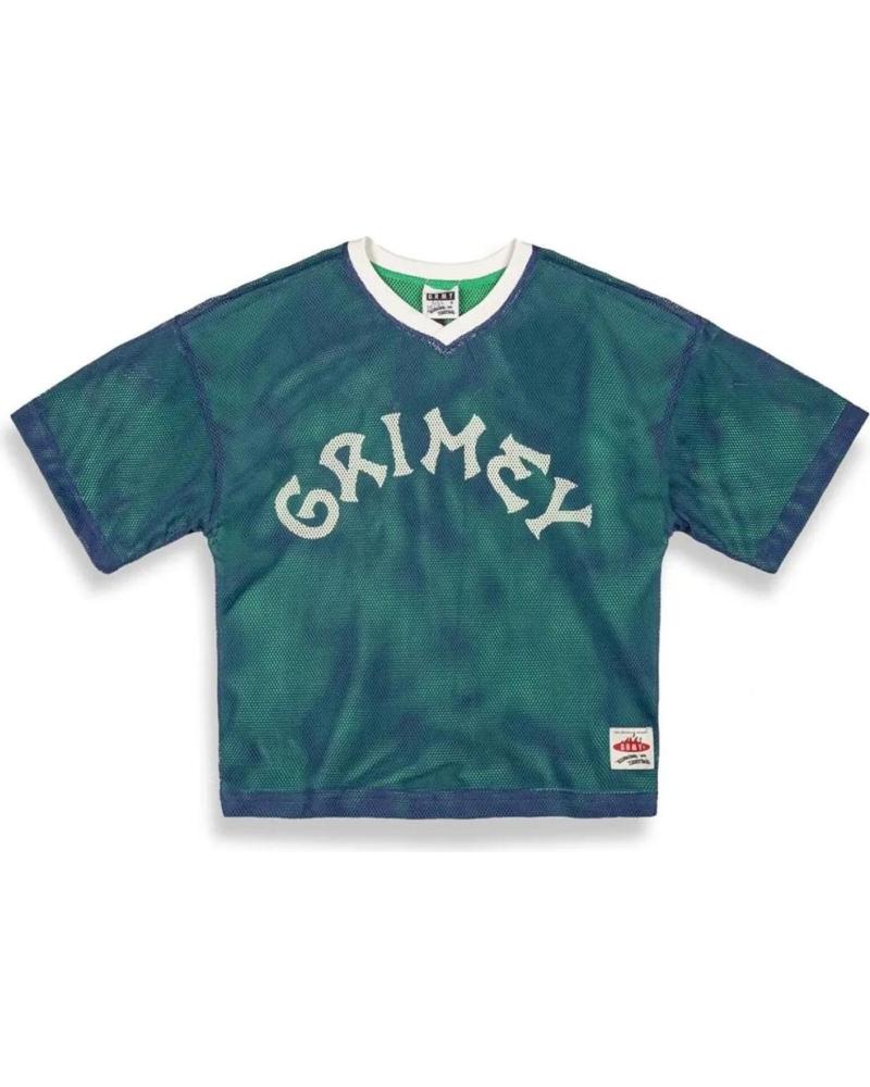GRIMEY SWEET SCIENCE RÉVERSIBLE MAILLE COUPE BOXY COL V MARINE