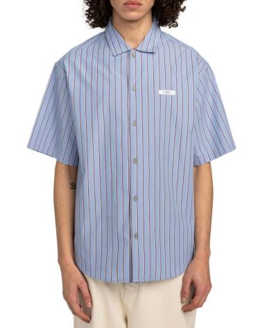 CHEMISE ELEMENT IDLE SS RAYÉE BLEUE