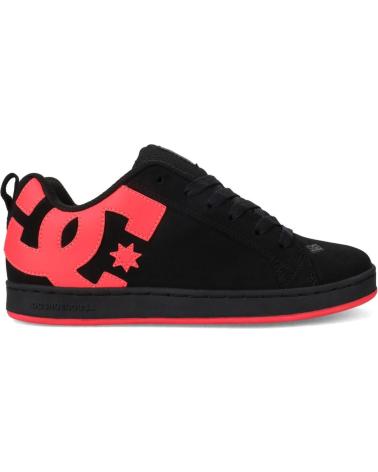 TÊNIS DC SHOES COURT GRAFFIK PRETO E ROSA BLACK HOT