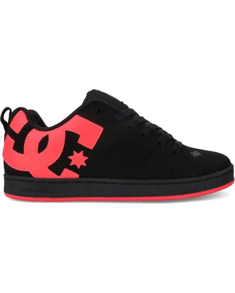 TÊNIS DC SHOES COURT GRAFFIK PRETO E ROSA BLACK HOT