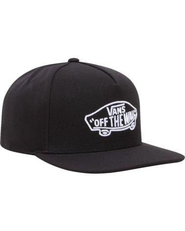 VANS OFF THE WALL CLASSIC SNAPBACK CAP BLACK WITH LOGO MULTICOLOR