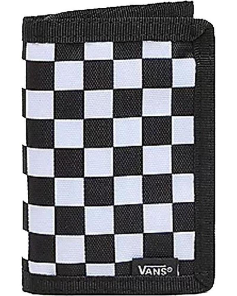 CARTERA BILLETERA VANS MN SLIPPED CHECKBOARD BLANCO Y NEGRO