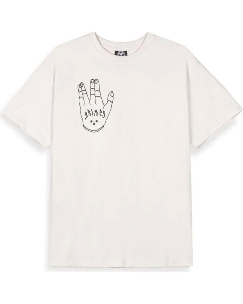 GRIMEY CAMISETA PEACE WITHIN THE GLITZY GRILLZ REGULAR TEE OFF WHIT