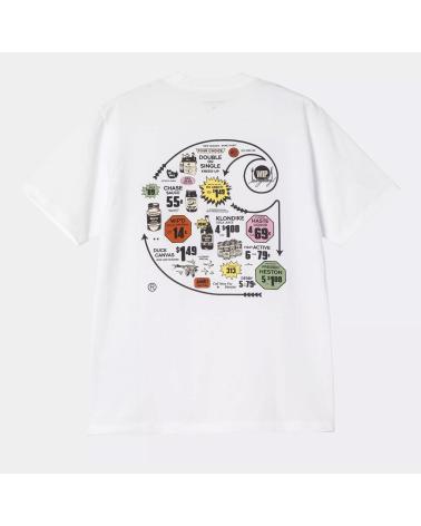 CARHARTT CAMISETA S-S CATALOGUE C LOGO T-SHIRT WHITE