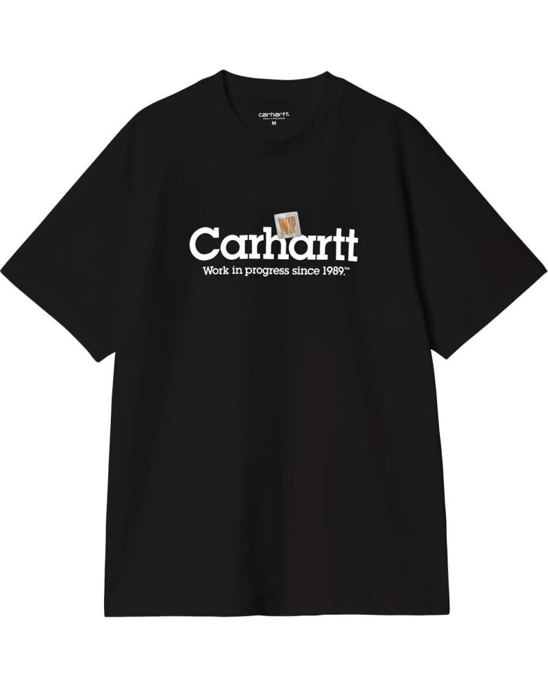 CARHARTT CAMISETA S-S LABEL SCRIPT T-SHIRT BLACK