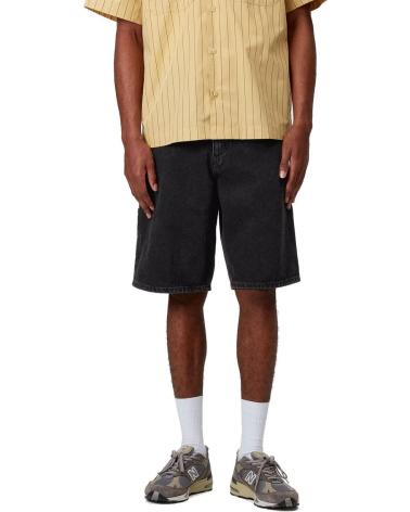 CARHARTT SINGLE KNEE SHORTS BLACK GARMENT DYED
