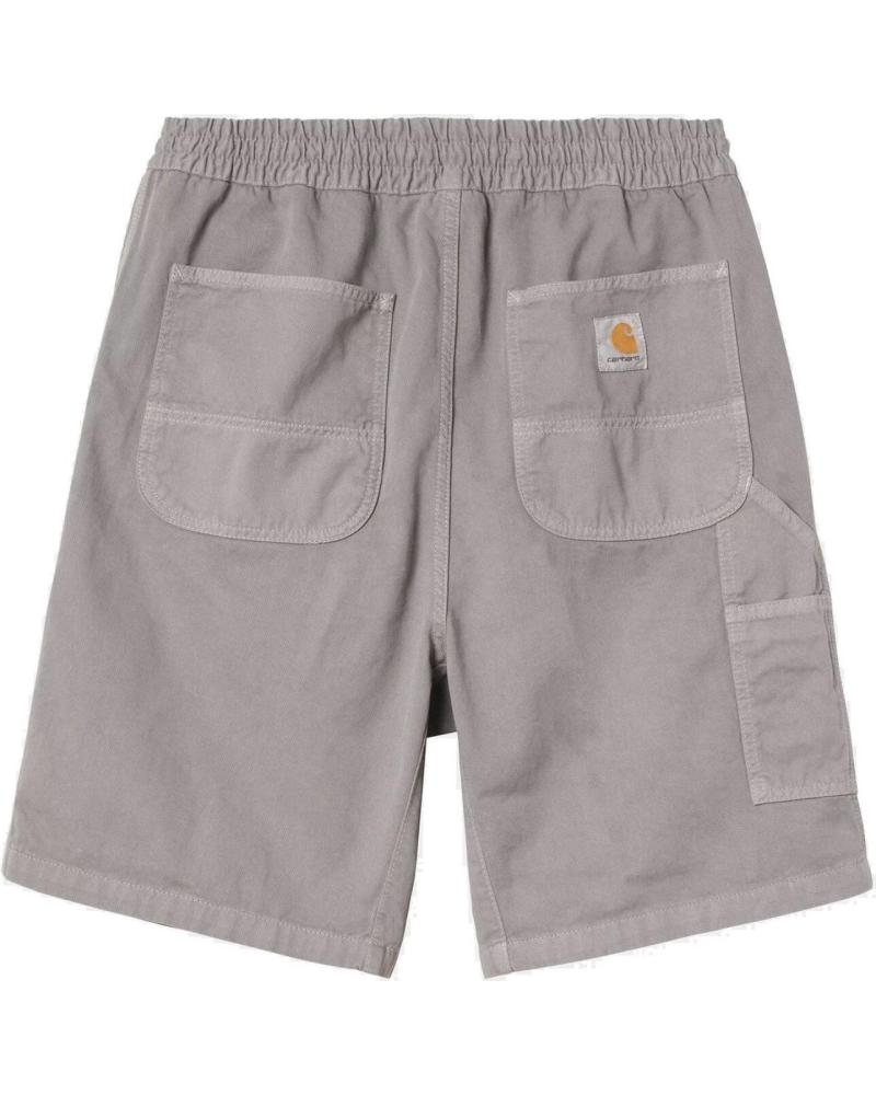 CARHARTT FLINT SHORT GARMENT DYED GRAU YOSEMITE
