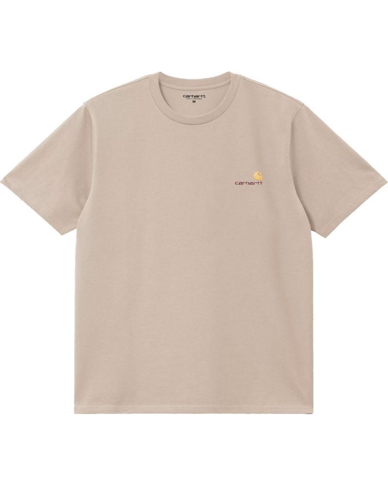 CARHARTT S/S AMERICAN SCRIPT T-SHIRT FLEUR DE SEL