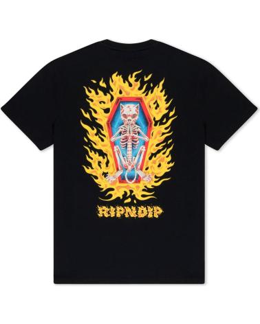 RIPNDIP CAMISETA BURN IN HECK TEE BLACK