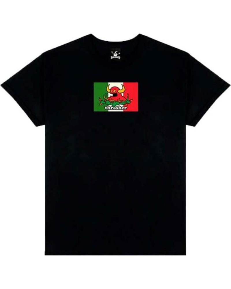 THRASHER CAMISETA X TOY MACHINE HECHO TEE BLACK