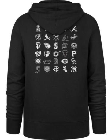47 BRAND SUDADERA MLB TEAMS LOGOS NEGRO BLACK