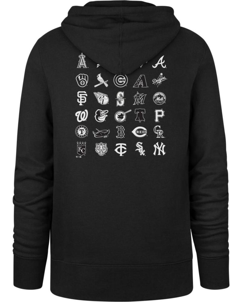 47 BRAND SUDADERA MLB TEAMS LOGOS NEGRO BLACK