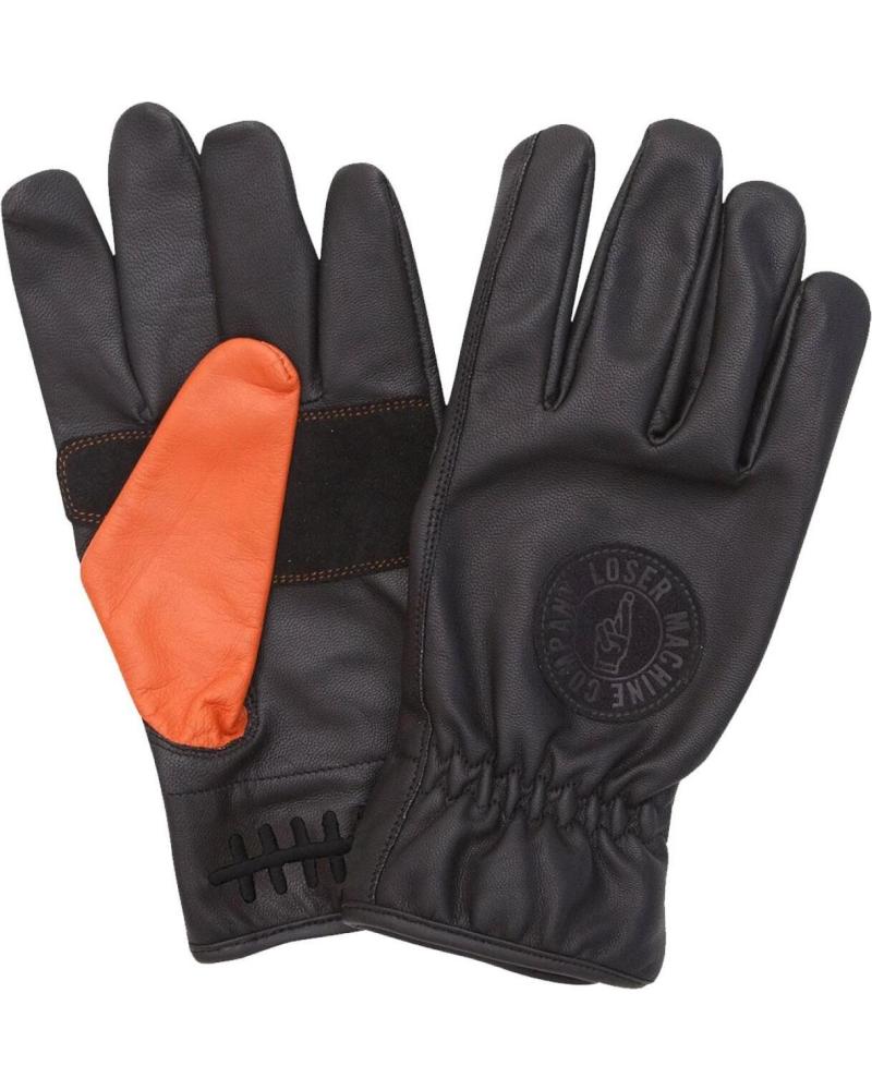 LOSER MACHINE GUANTES DEATH GRIP GLOVE GLOVES BLACK ORANGE