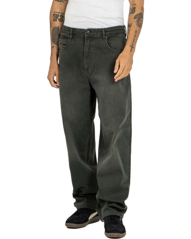 REELL PANTALON VAQUERO BAGGY OVERSIZED TAPERED FIT 3359 VERDE DIRT