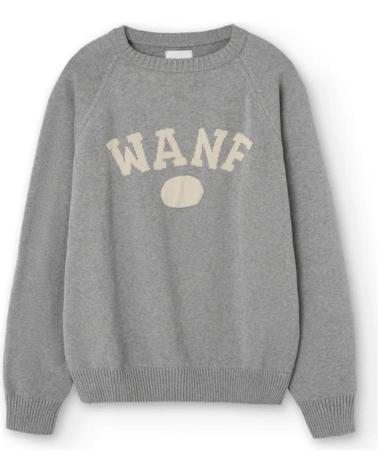 WE ARE NOT FRIENDS JERSEY IVY SWEATER GREY