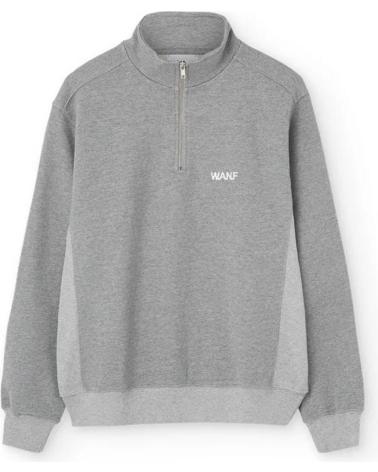 WE ARE NOT FRIENDS FATHER LIKE HALF-ZIP SWEATSHIRT GRAU