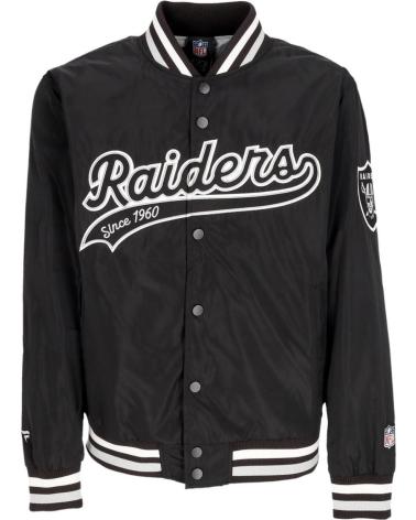 FANATICS CHAQUETA SATEEN JACKET LOS ANGELES RAIDERS NFL NEGRO BLACK