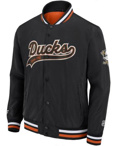 FANATICS CHAQUETA SATEEN JACKET ANAHEIM DUCKS NHL NEGRO BLACK