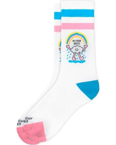 CALCETINES AMERICAN SOCKS NO BAD DAYS MID-HIGH BLANCOS