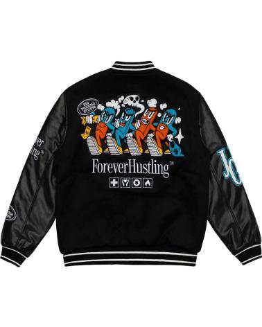 JACKER CHAQUETA BIG PHARMA VARSITY BOMBER NEGRO BLACK