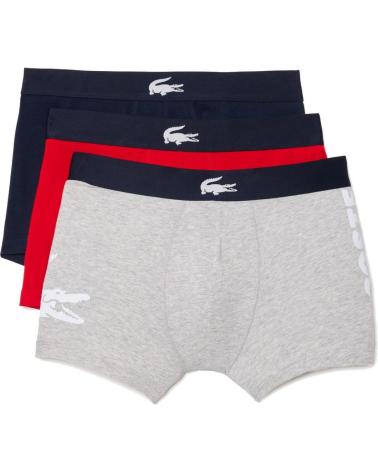 LACOSTE CALZONCILLOS BOXER COTTON STRETCH TRUNK PACK DE 3