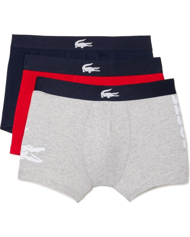 LACOSTE PACK DE 3 BÓXERS TRUNKS COTTON STRETCH
