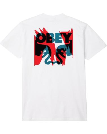OBEY CAMISETA TORN POSTERS ICON WHITE