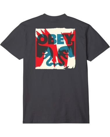 OBEY CAMISETA TORN POSTERS ICON BLACK