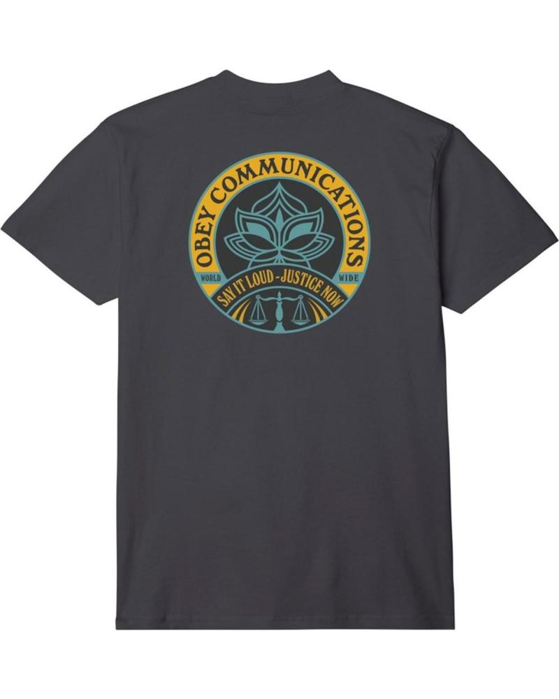 OBEY CAMISETA SAY IT LOUD LOTUS BLACK