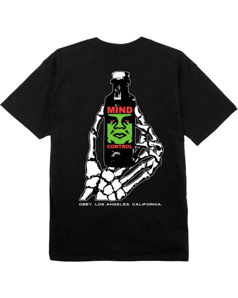 OBEY CAMISETA MIND CONTROL BLACK