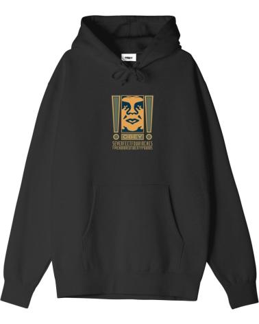 OBEY HOODIE DOUBLE EXCLAMATION BLACK