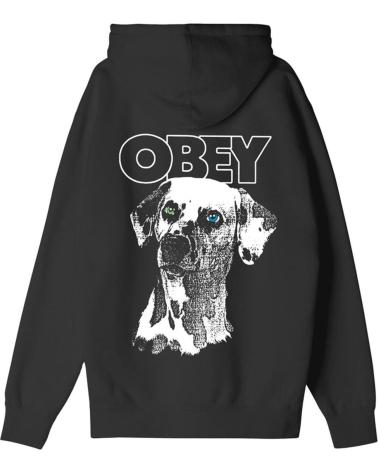 MOLETOM COM CAPUZ OBEY DALMATION BLACK