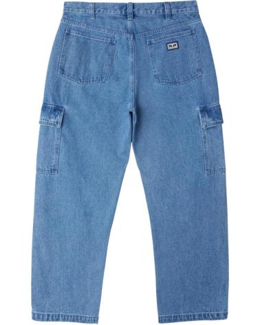 OBEY PANTALON VAQUERO BIG WIG CARGO DENIM PANT LIGHT INDIGO