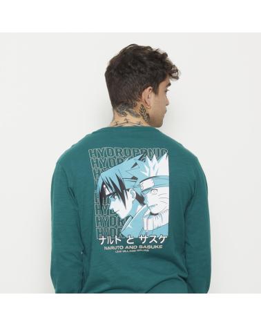 HYDROPONIC CAMISETA HYRDROPONIC NA SASUKE MANGA LARGA TURQUESA TEAL GRE